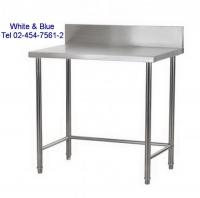 AC-95:โต๊ะเตรียมอาหารสแตนเลสมีการ์ดหลัง 
Work-table-with-splash-back 
90x75x85+15cm.150x75x85+15cm.-AJ6